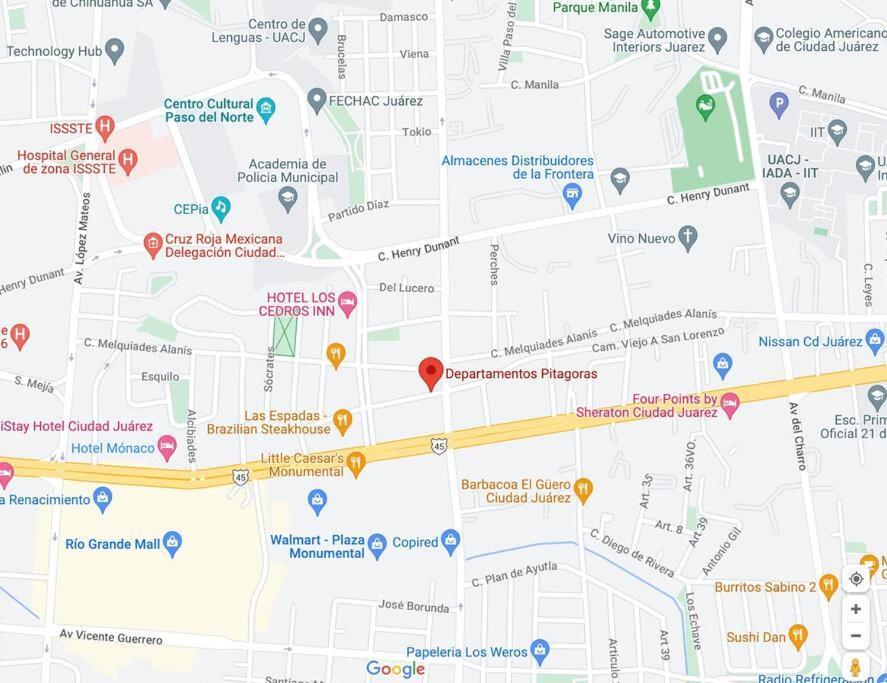 Apartament Departamento Pitagoras No 3 Ciudad Juárez Zewnętrze zdjęcie